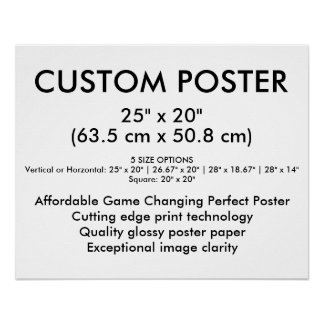 Landschap Glanzende Aangepaste Poster 63,5 cm x 50