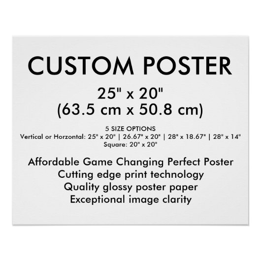 Landschap Glanzende Aangepaste Poster 63,5 cm x 50 (Voorkant)