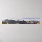 Landschap Glencoe Mountain Panorama Poster (Voorkant)