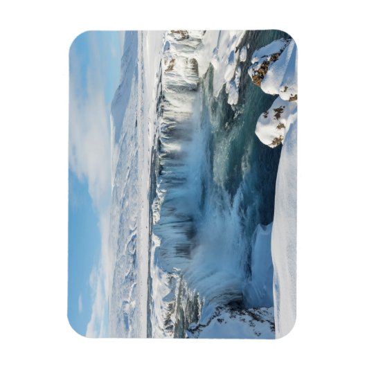 Landschap Godafoss Waterfall Magneet (Verticaal)