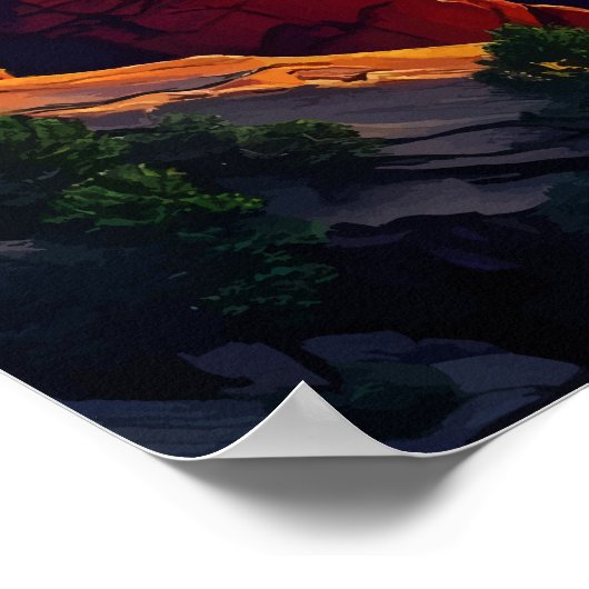 Landschap Grand Canyon Poster (Hoek)