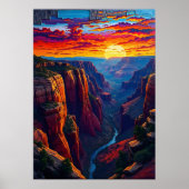 Landschap Grand Canyon Poster (Voorkant)