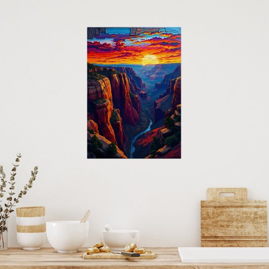 Landschap Grand Canyon Poster (Keuken)
