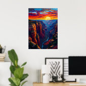 Landschap Grand Canyon Poster (Thuiskantoor)