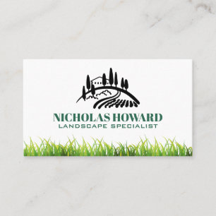 Landschap   Gras Bomen Landschap Visitekaartje