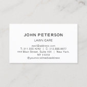 Landschap gras Logo goud gras grasland gras Visitekaartje (Achterkant)