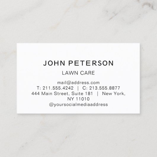 Landschap gras Logo goud gras grasland gras Visitekaartje (Achterkant)