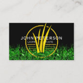 Landschap gras Logo goud gras grasland gras Visitekaartje (Voorkant)