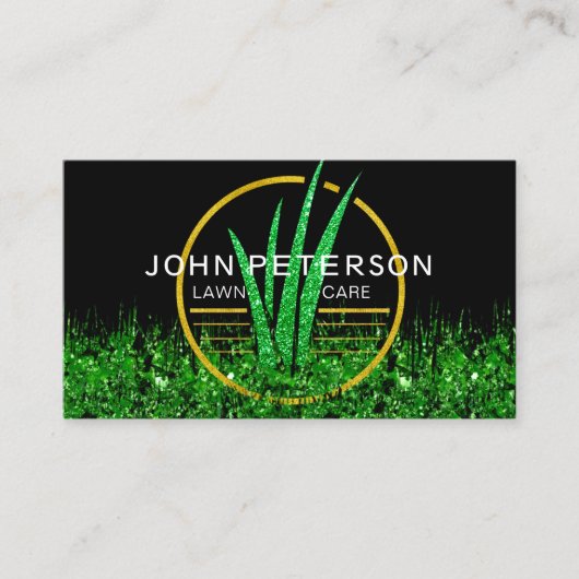 Landschap gras Logo zwart Visitekaartje (Voorkant)