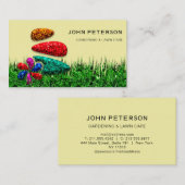 Landschap grasbloemen grasbloemen visitekaartje (Voorkant / Achterkant)