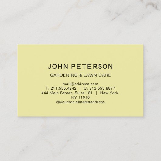 Landschap grasbloemen grasbloemen visitekaartje (Achterkant)