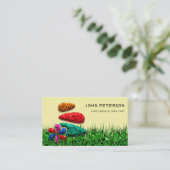 Landschap grasbloemen grasbloemen visitekaartje (Staand voorkant)