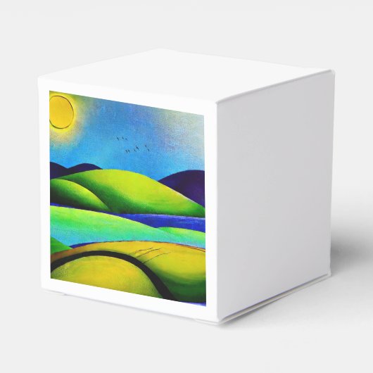 Landschap Green Hills Bedankdoosjes (Achterkant)