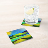 Landschap Green Hills Kartonnen Onderzetters (Insitu)