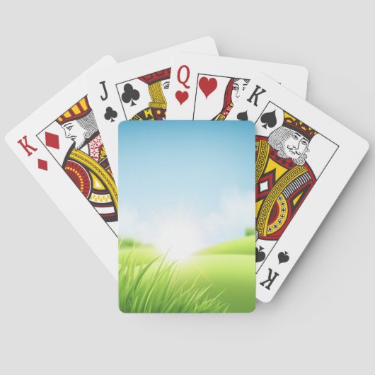 Landschap Green Hills Pokerkaarten (Achterkant)