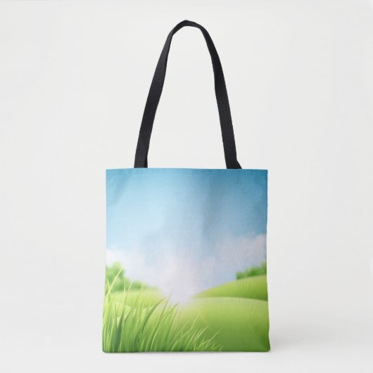 Landschap Green Hills Tote Bag (Voorkant)