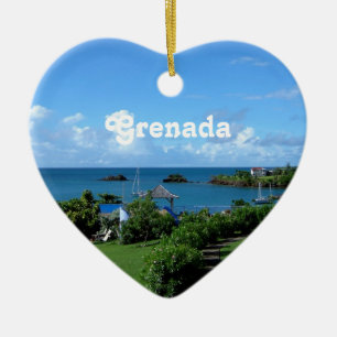 Landschap Grenada Keramisch Ornament