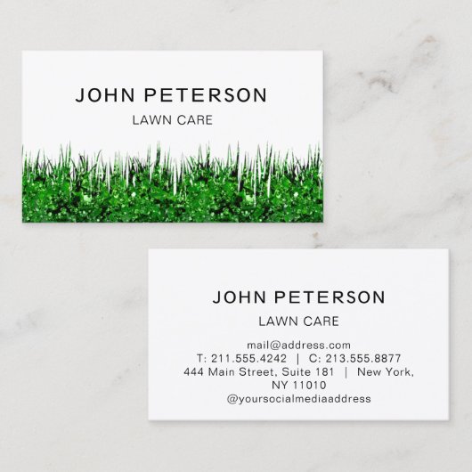 Landschap Groen Wit Visitekaartje (Voorkant / Achterkant)