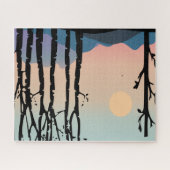 Landschap Heuvels & bomen Puzzel (Horizontaal)