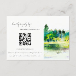Landschap Hills Landschap Weduwschap QR Code RSVP Informatiekaartje