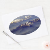 Landschap Himalaya Ovale Sticker (Envelop)