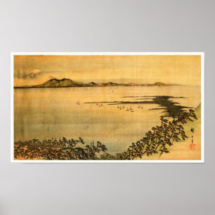 Landschap Hiroshige Poster