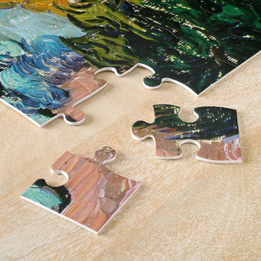 Landschap House en Plowman Vincent Van Gogh Legpuzzel (Zijkant)