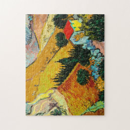 Landschap House en Plowman Vincent Van Gogh Legpuzzel