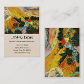 Landschap House en Plowman Vincent Van Gogh Visitekaartje (Voorkant / Achterkant)