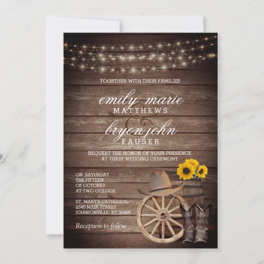 Landschap Houtkorrel Weddenschap met zonnebloemen Kaart (Voorkant)