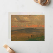 Landschap Hudson Valley Notitiekaartje (Voorkant / Achterkant in situ)