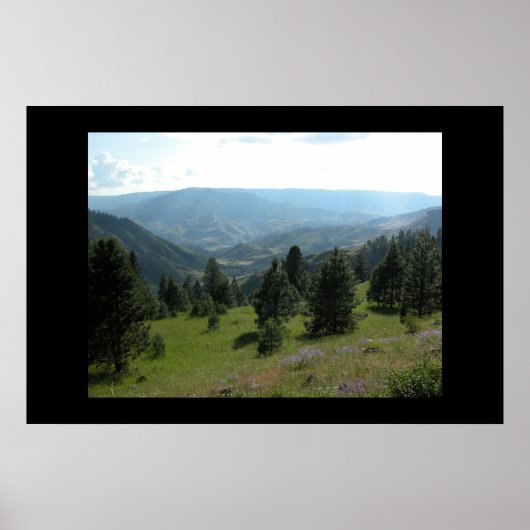Landschap Idaho Mountain Poster (Voorkant)