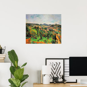 Landschap Ile de France, fijne kunst, Poster