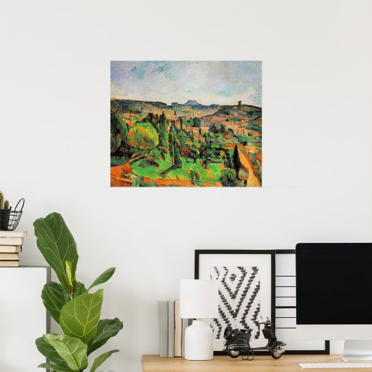 Landschap Ile de France, fijne kunst, Poster (Thuiskantoor)
