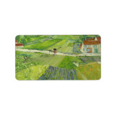Landschap in Auvers na Regen door Vincent van Gogh Etiket (Voorkant)