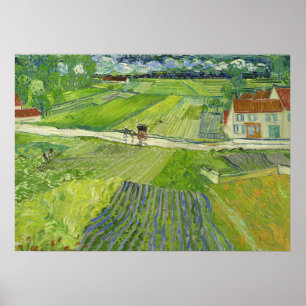 Landschap in Auvers na Regen door Vincent van Gogh Poster