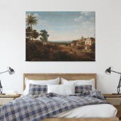 Landschap in Brazilië, Frans Jansz Post, ca. 1665  Canvas Afdruk (Insitu (Slaapkamer))
