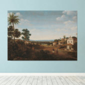 Landschap in Brazilië, Frans Jansz Post, ca. 1665  Canvas Afdruk (Insitu (Houten vloer))
