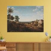 Landschap in Brazilië, Frans Jansz Post, ca. 1665  Canvas Afdruk (Insitu (Woonkamer))