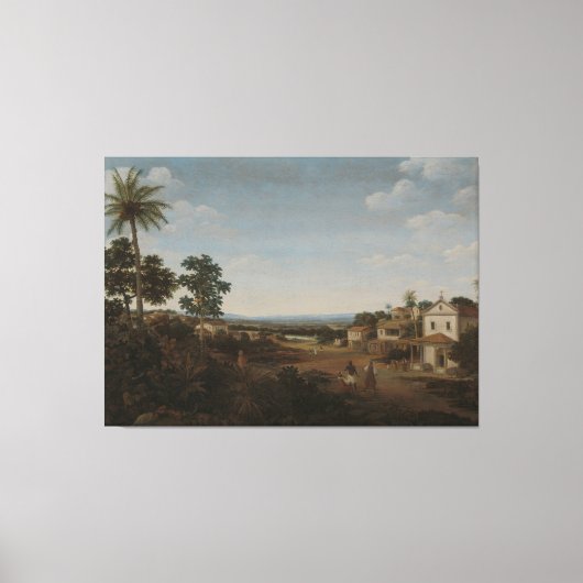 Landschap in Brazilië, Frans Jansz Post, ca. 1665  Canvas Afdruk (Voorkant)