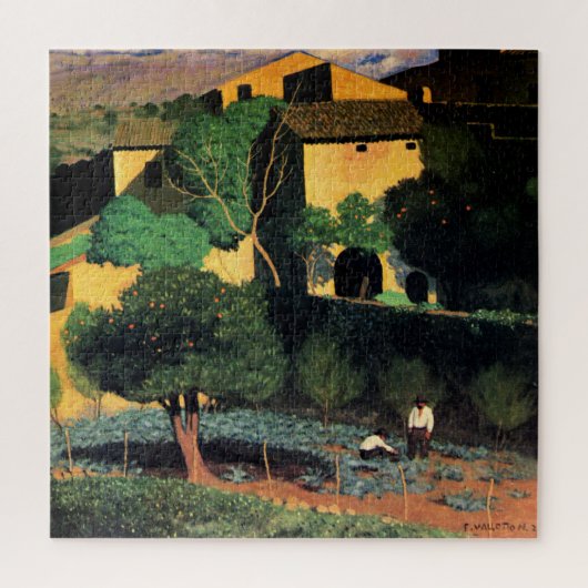 Landschap in Cagnes, fijne kuntschildering, Legpuzzel (Verticaal)