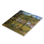 Landschap in Chaponval, beroemd schilderij Tegeltje (Zijkant)