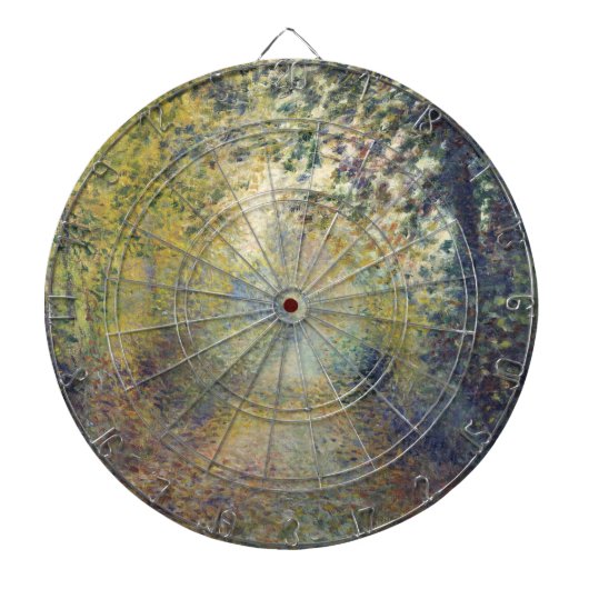 Landschap in de Bossen (door Pierre-Auguste Renoir Dartbord (Voorkant)