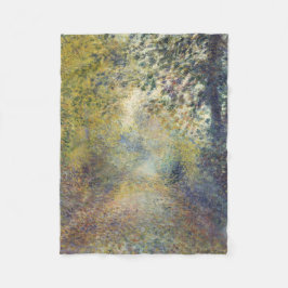 Landschap in de Bossen (door Pierre-Auguste Renoir Fleece Deken