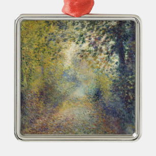 Landschap in de Bossen (door Pierre-Auguste Renoir Metalen Ornament