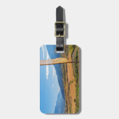 Landschap in de landbouw op het platteland van Bhu Bagagelabel (Voorkant verticaal)