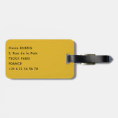 Landschap in de landbouw op het platteland van Bhu Bagagelabel (Achterkant horizontaal)