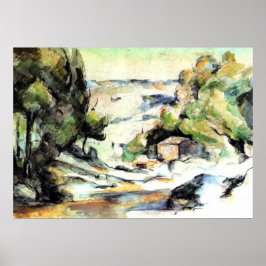 Landschap in de Provence - Paul Cezanne - c1880 Poster