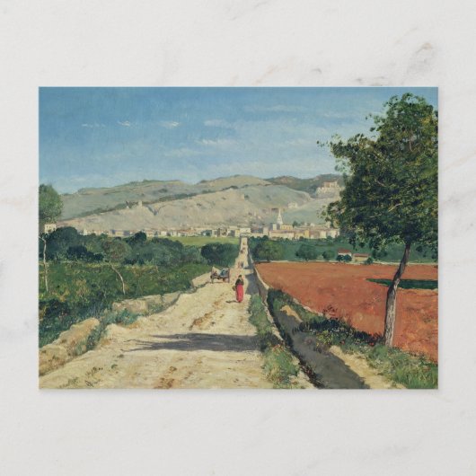 Landschap in de provincie briefkaart (Voorkant)