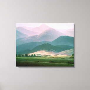 Landschap in de Riesengebirge, 1810-11 Canvas Afdruk